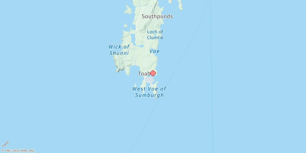 Map of Sumburgh (Grutness Voe)