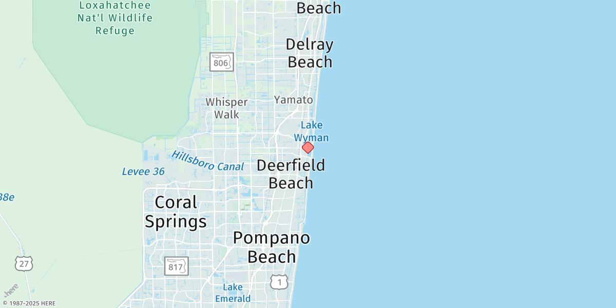 Map of Boca Raton, Lake Boca Raton