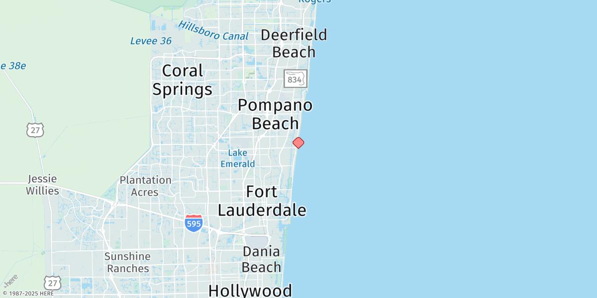 Map of Lauderdale-by-the-sea, Anglin Fishing Pier