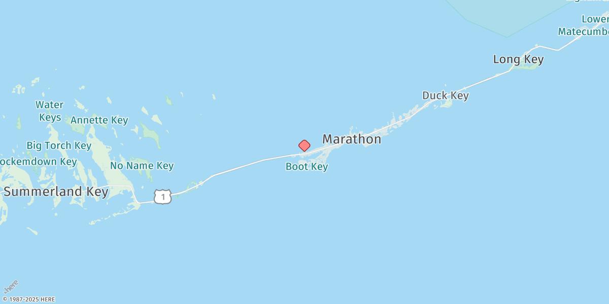 Map of Vaca Key, Uscg Station, Florida Bay