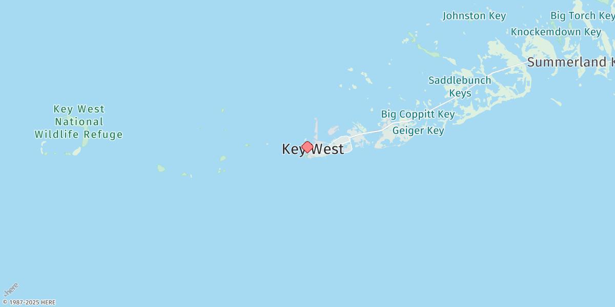 Map of Key West