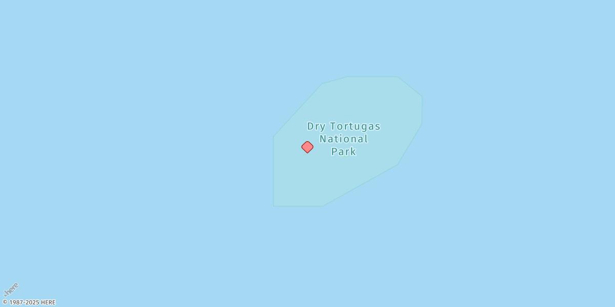Map of Loggerhead Key, Dry Tortugas