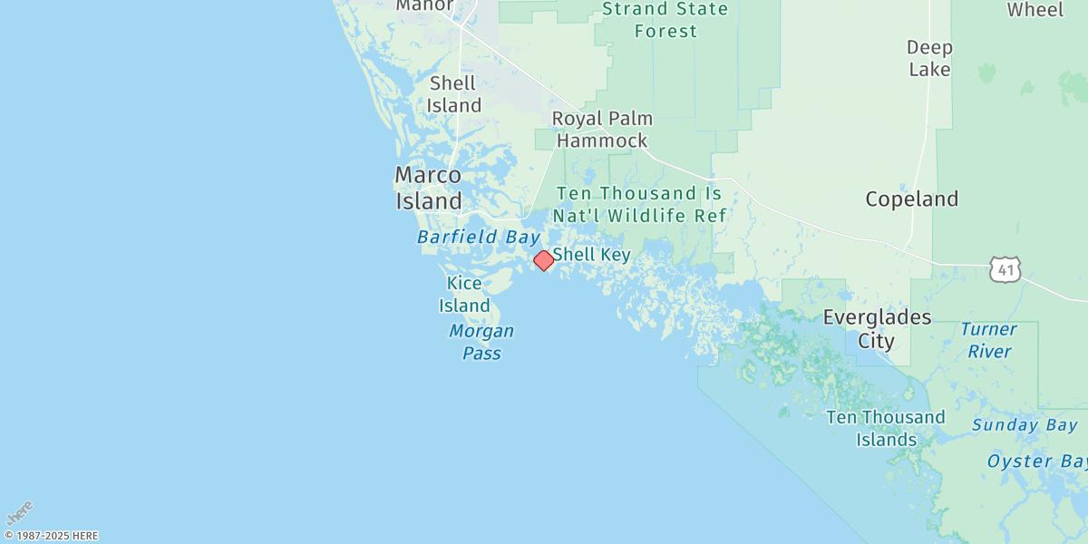 Map of Coon Key