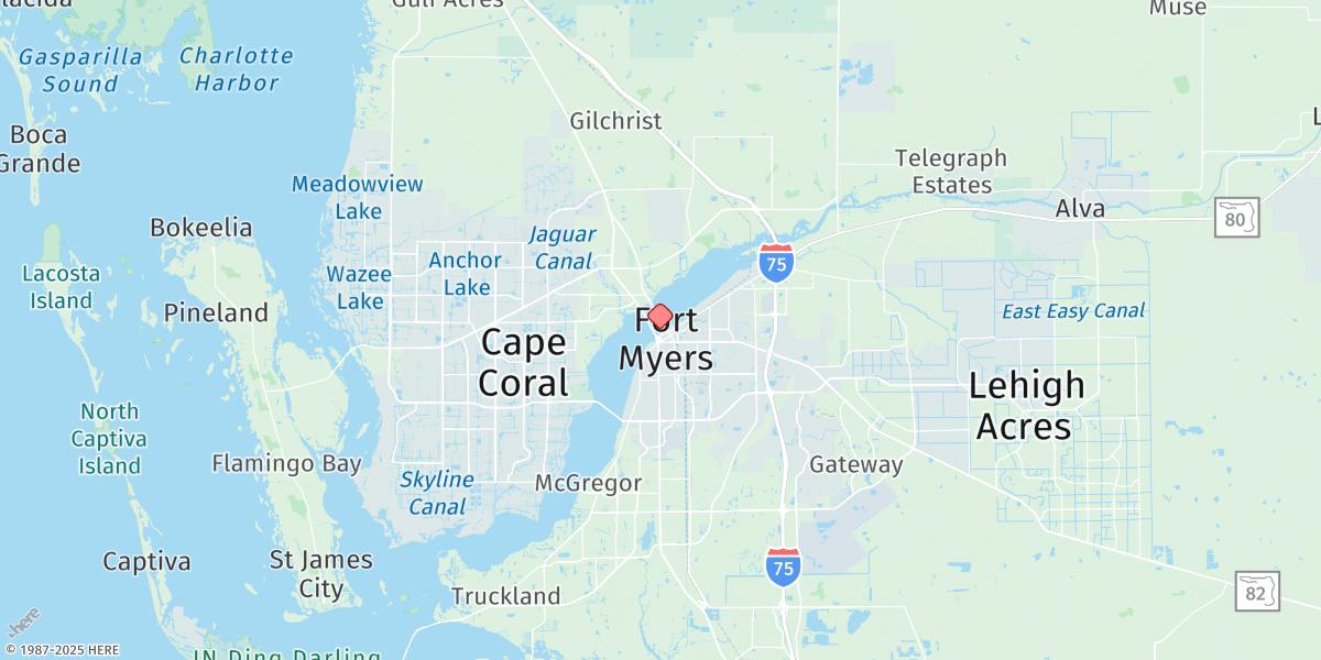 Map of Fort Myers