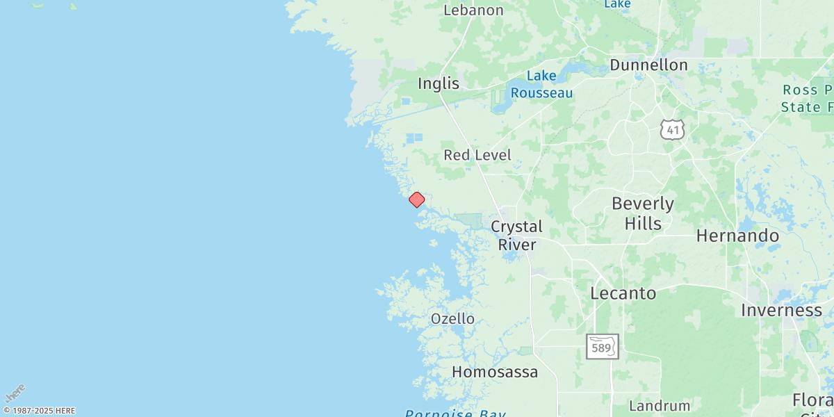 Map of Shell Island, North End