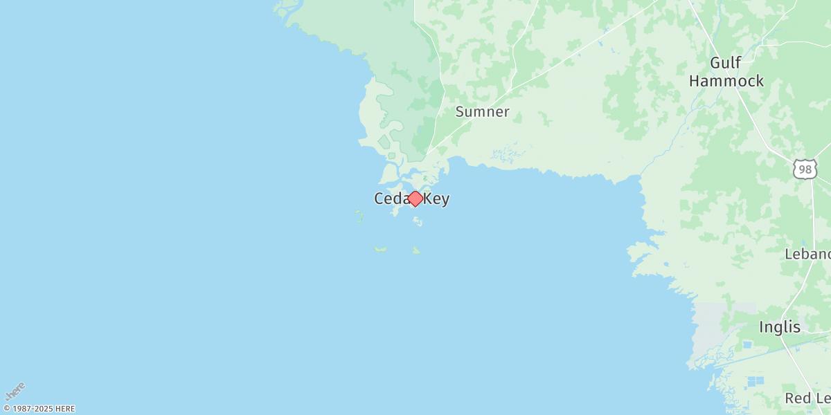 Map of Cedar Key