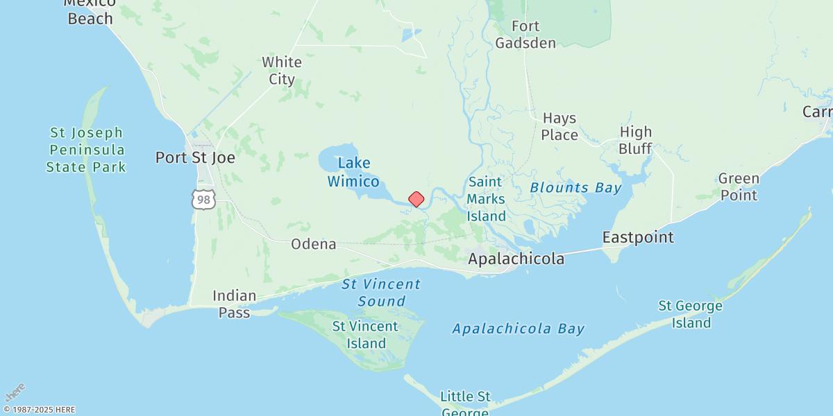Map of Huckleberry Landing, Jackson River