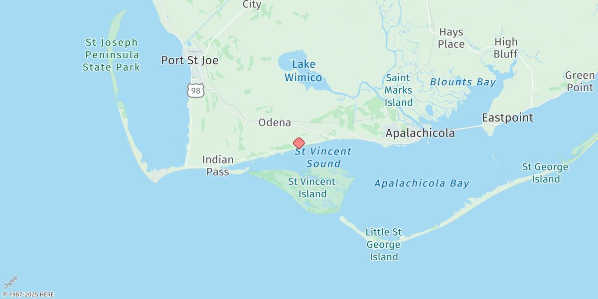 Map of Eleven Mile, St. Vincent Sound
