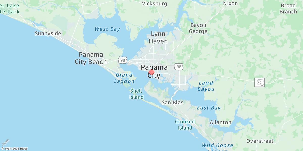 Map of Panama City