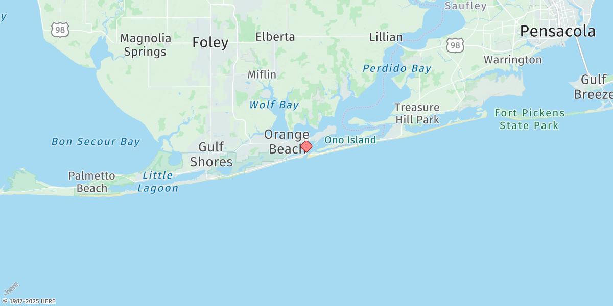 Map of Alabama Point