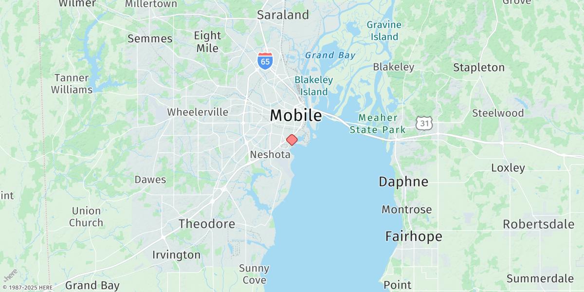Map of Coast Guard Sector Mobile