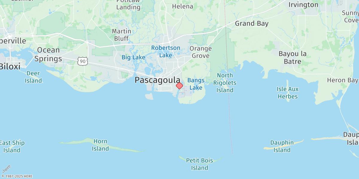 Map of Dock E, Port Of Pascagoula