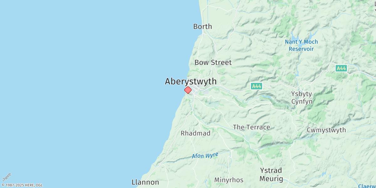 Map of Aberystwyth