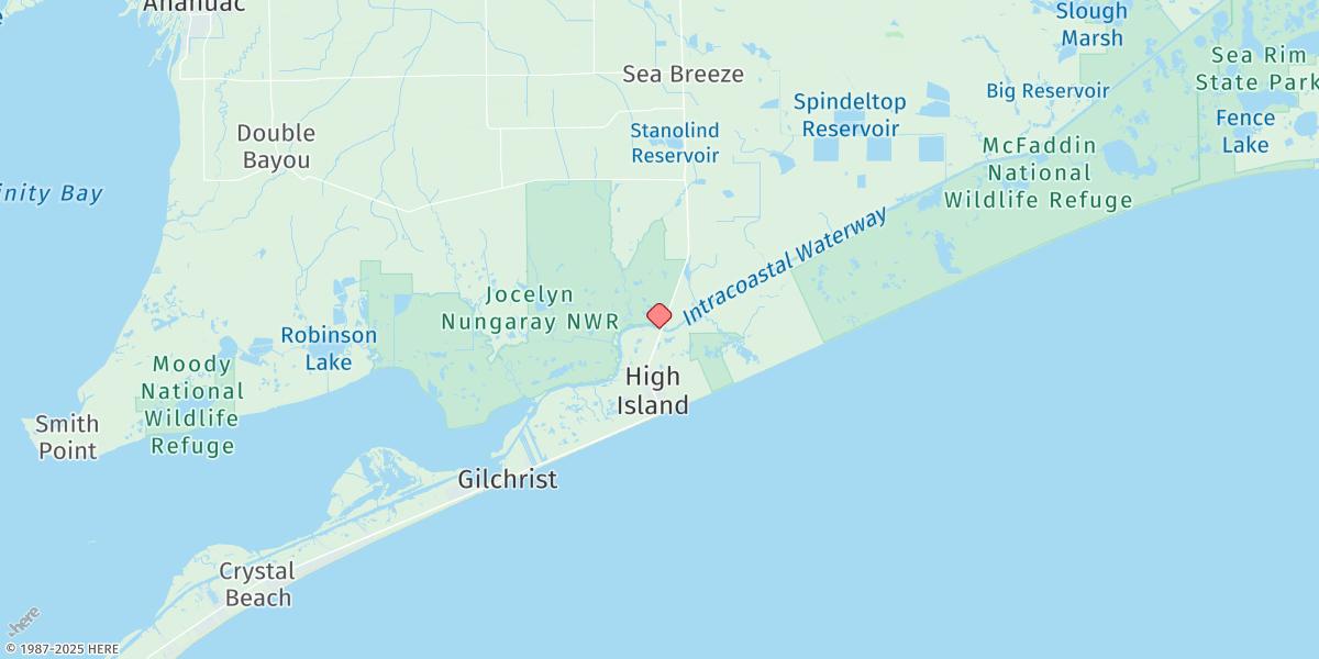 Map of High Island, Icww