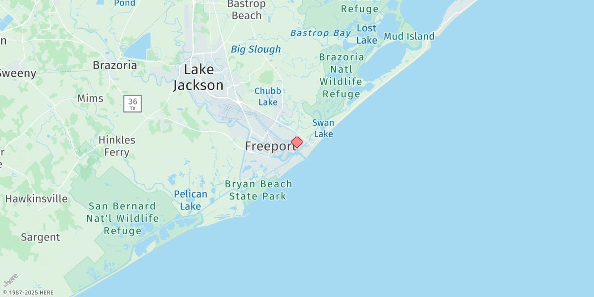 Map of Freeport Harbor