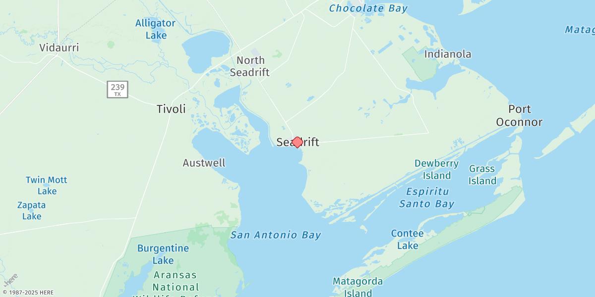 Map of Seadrift