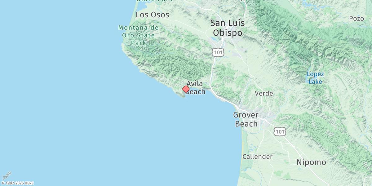 Map of Port San Luis