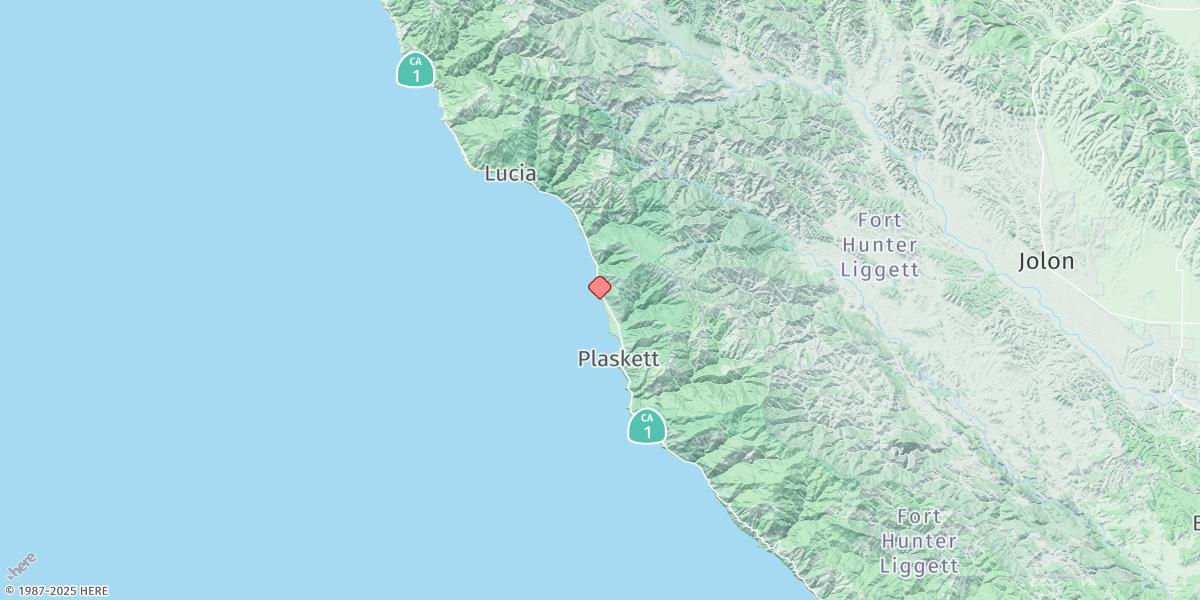 Map of Mansfield Cone