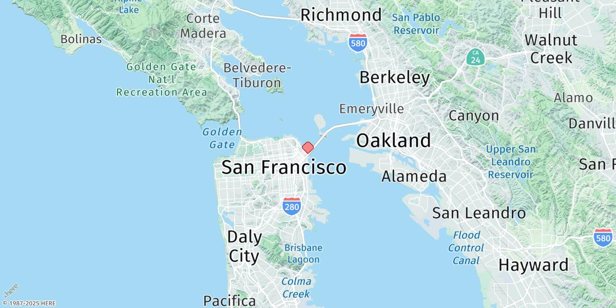 Map of Rincon Point, Pier 22 1/2