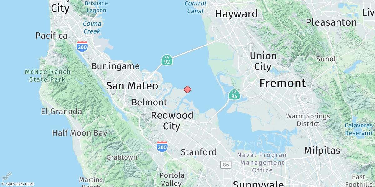 Map of Redwood Creek Marker 8