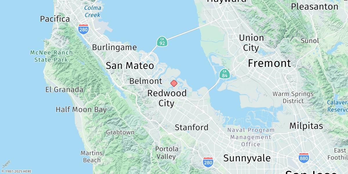 Map of Redwood City, Wharf 5