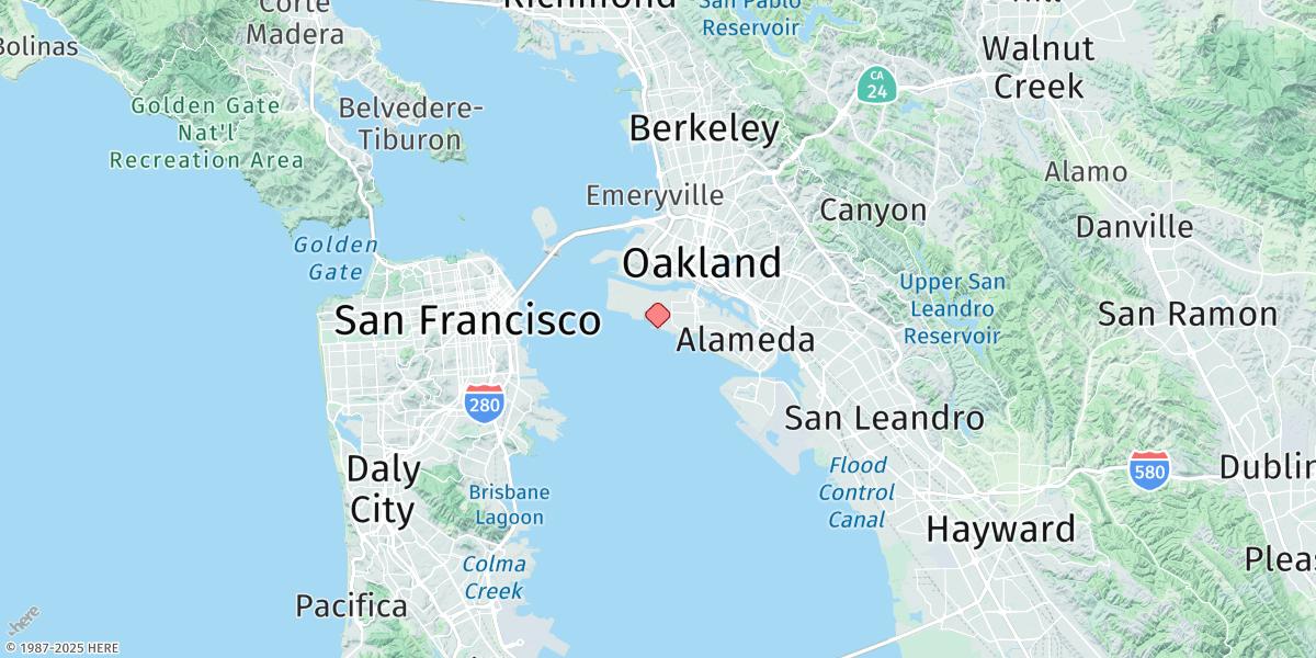 Map of Alameda