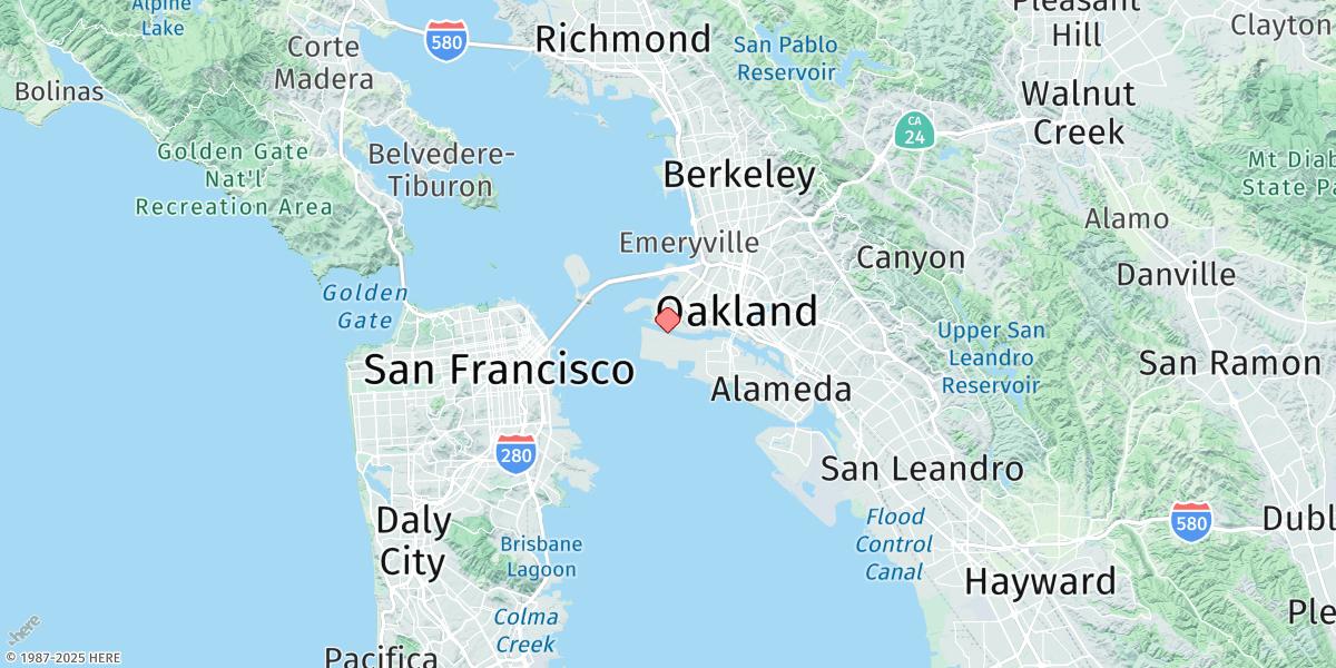 Map of Alameda Naval Air Station