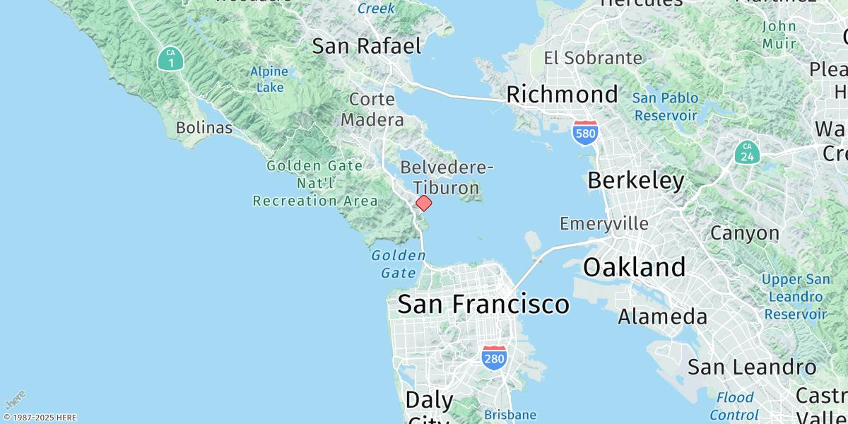 Map of Sausalito