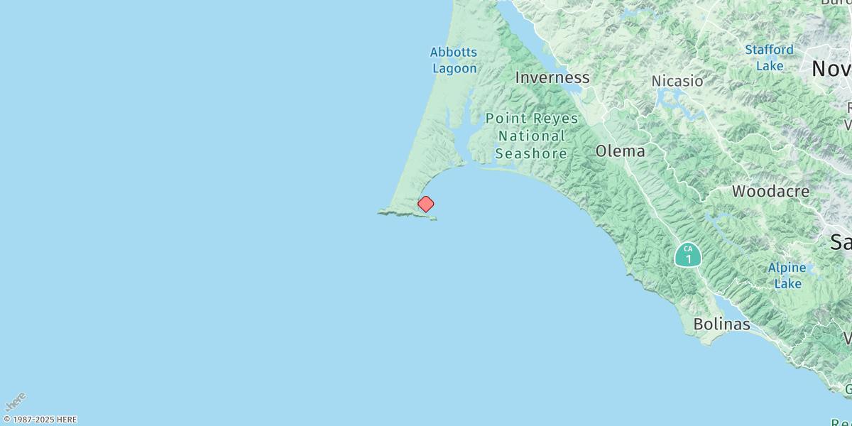 Map of Point Reyes