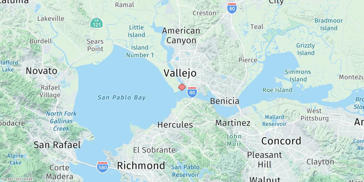 Map of Mare Island