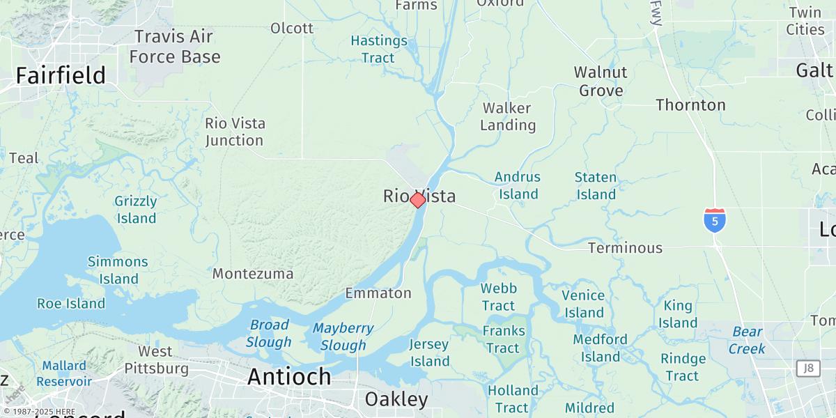 Map of Rio Vista