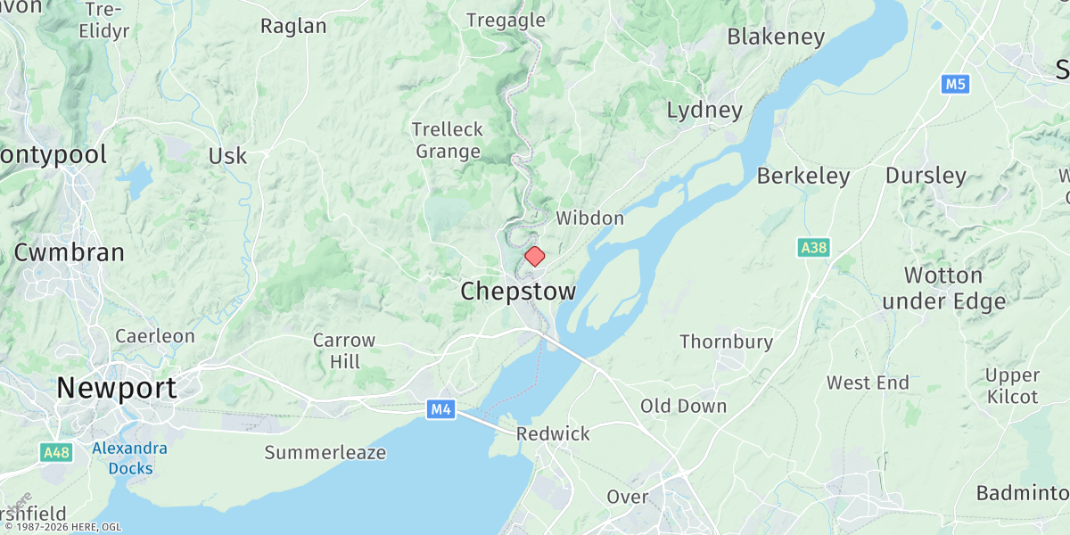 Map of Chepstow