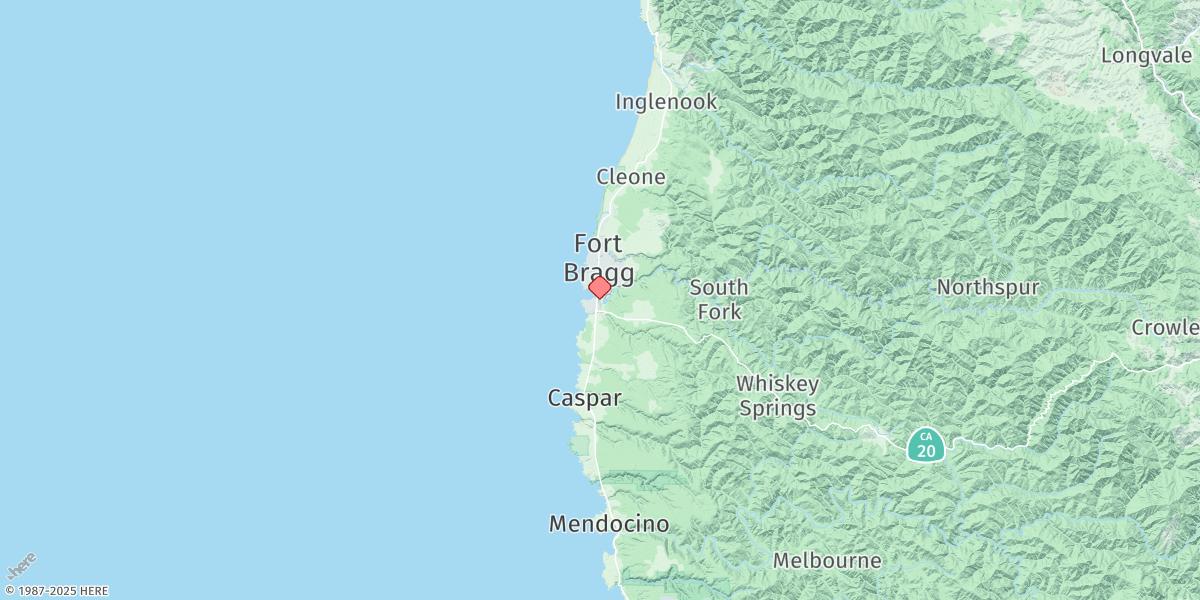 Map of Noyo Harbor