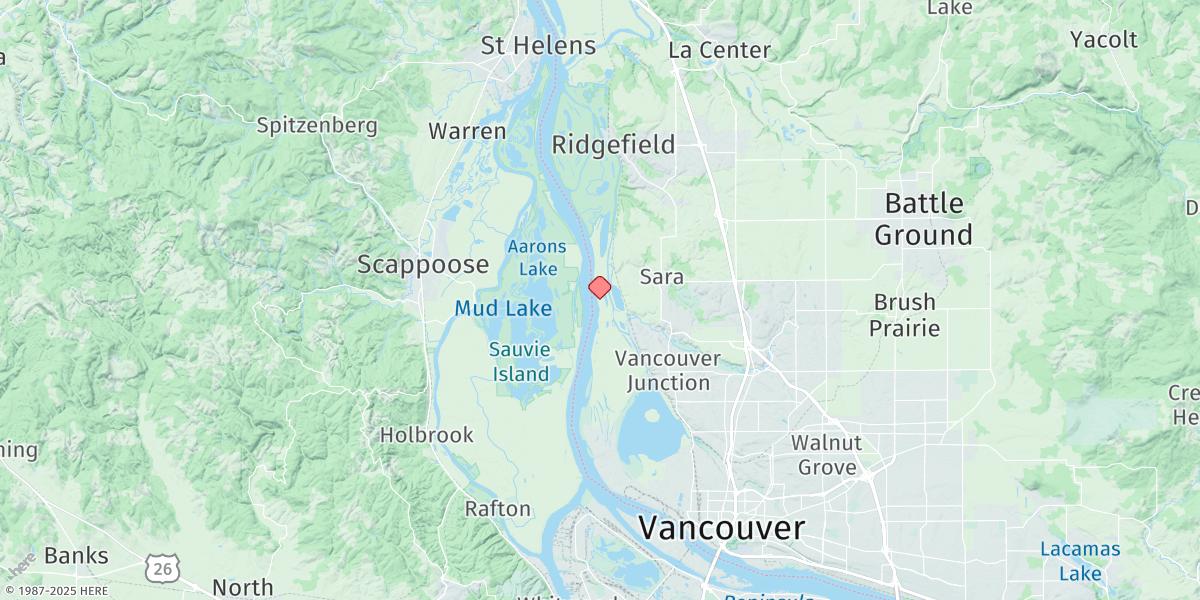 Map of Knapp Landing, Willow Bar