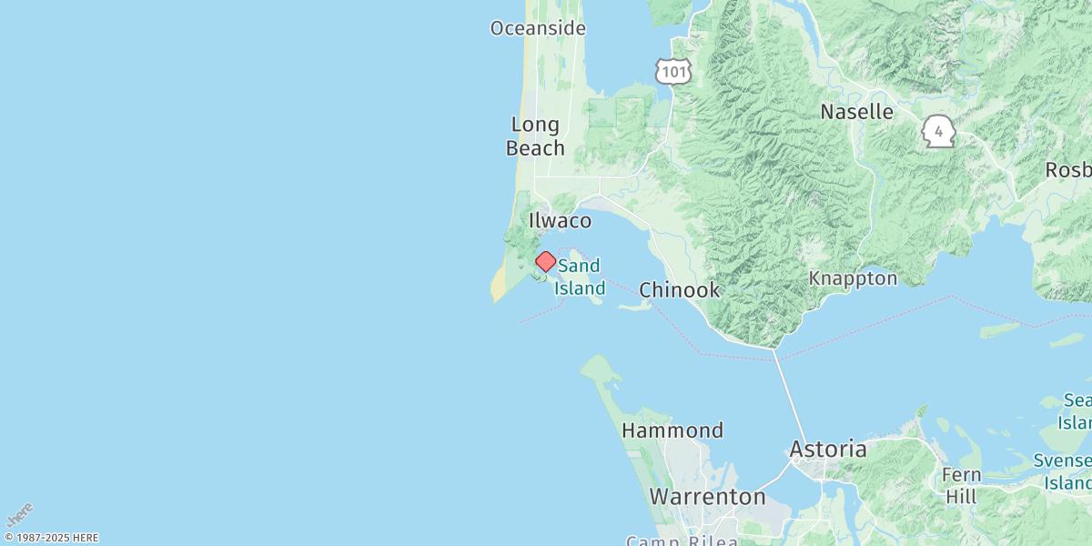 Map of Cape Disappointment