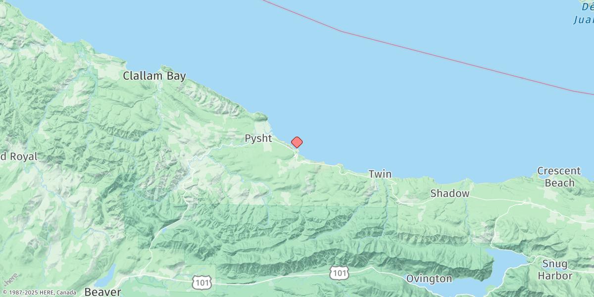 Map of Jim Creek