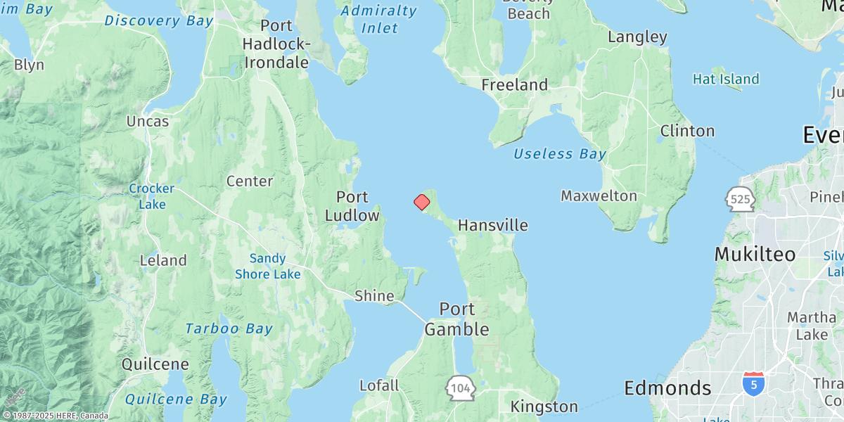 Map of Foulweather Bluff