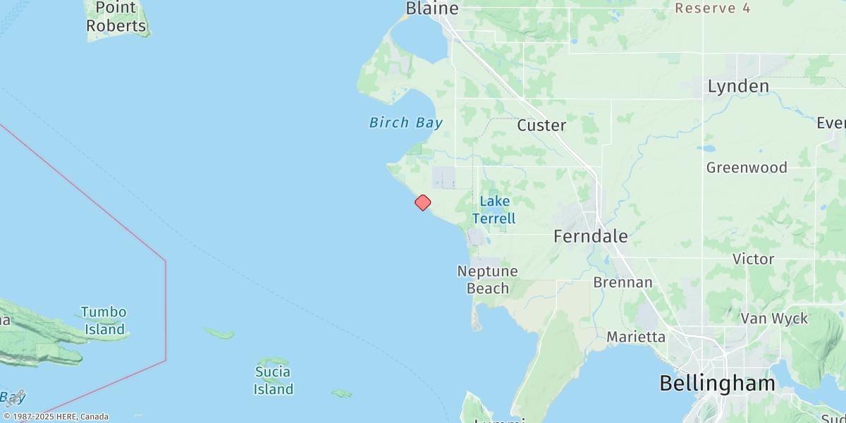 Map of Cherry Point