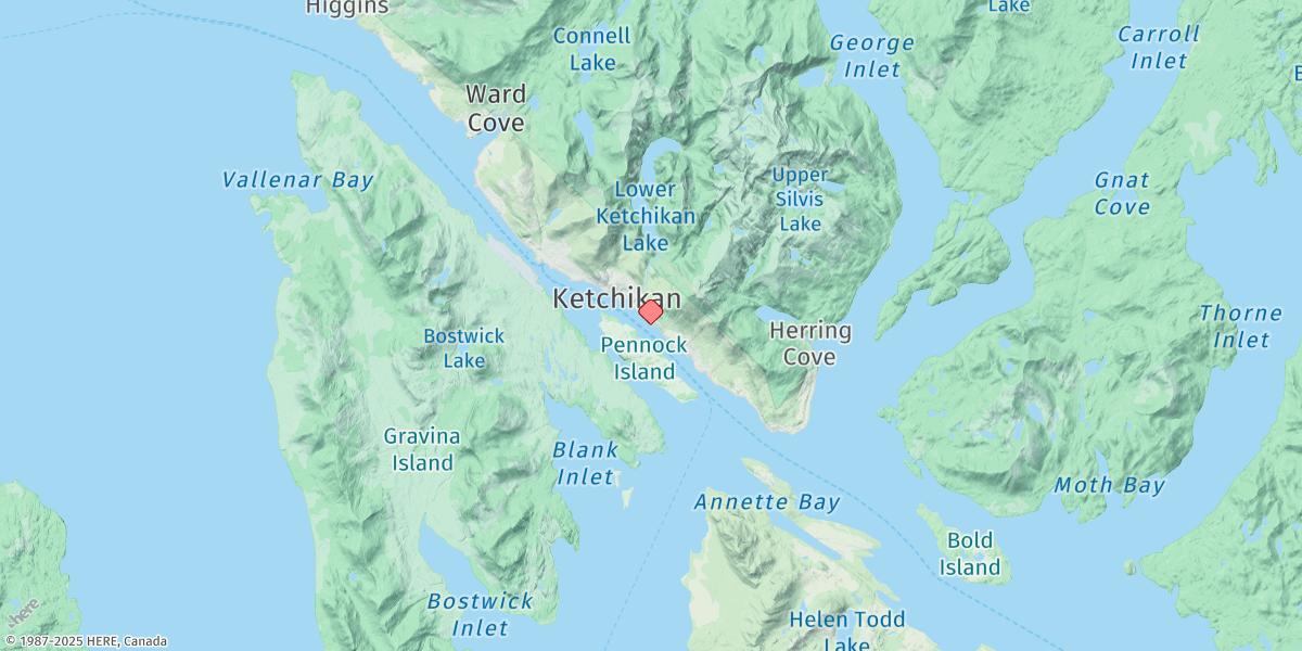 Map of Ketchikan