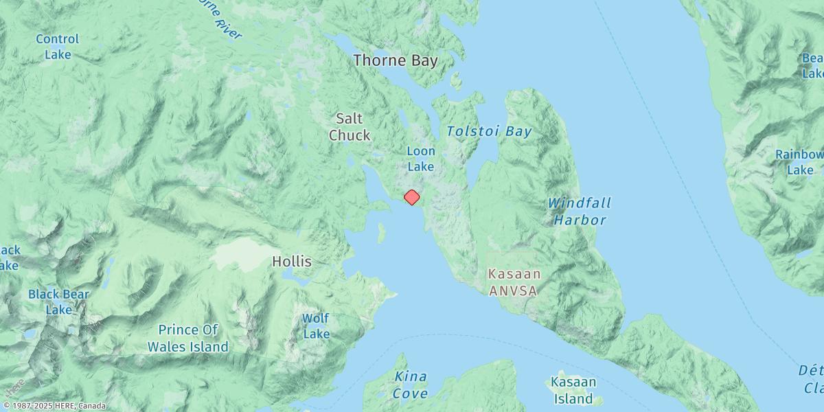 Map of Lindeman Cove
