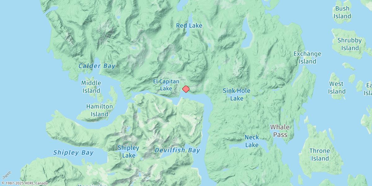 Map of El Capitan Passage, W. Of Aneskett Pt.