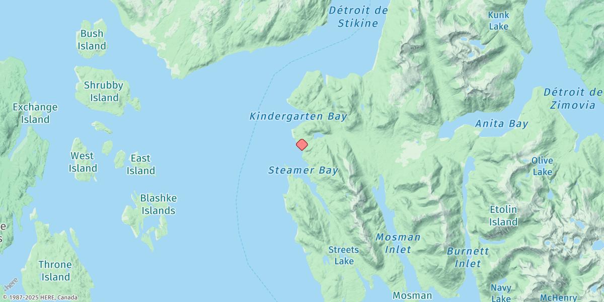 Map of Point Harrington