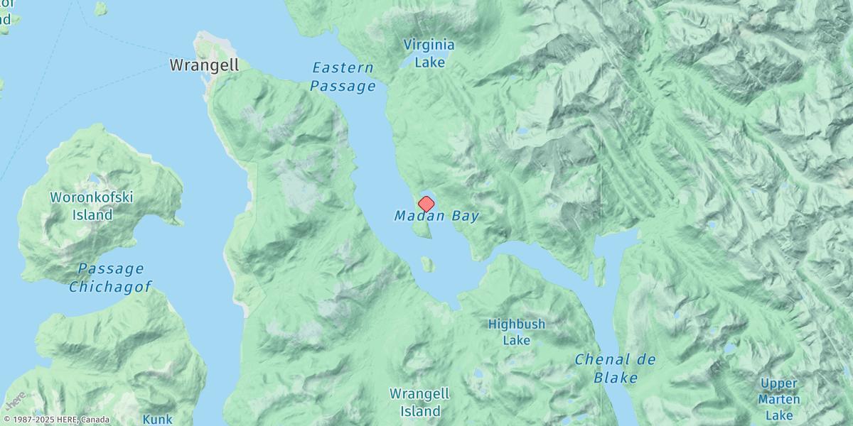 Map of Madan Bay