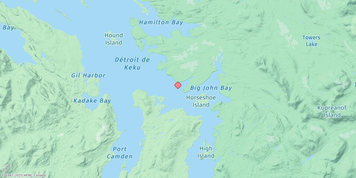 Map of Entrance Island
