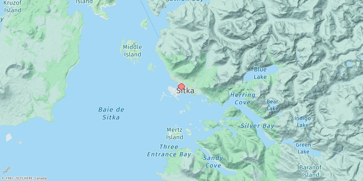 Map of Sitka