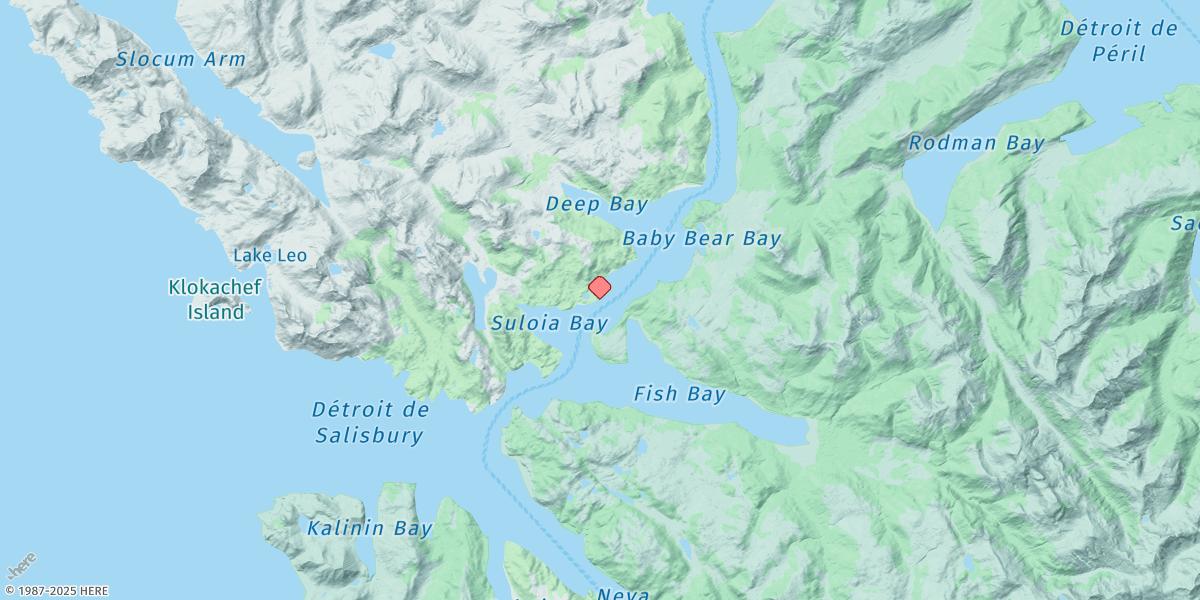 Map of Serguis Narrows