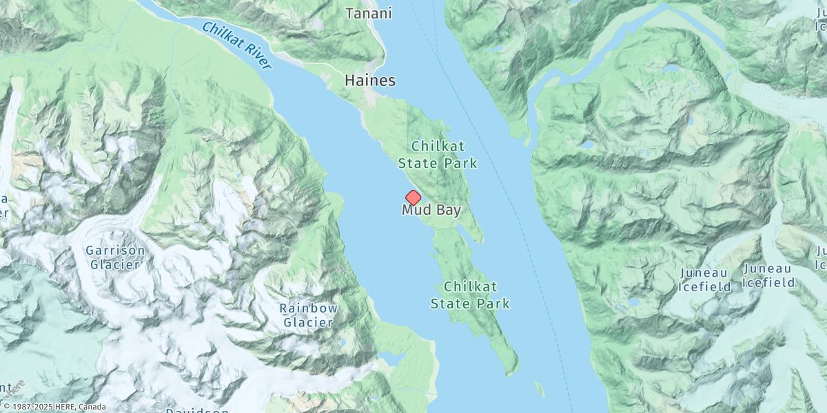Map of Chilkat Inlet
