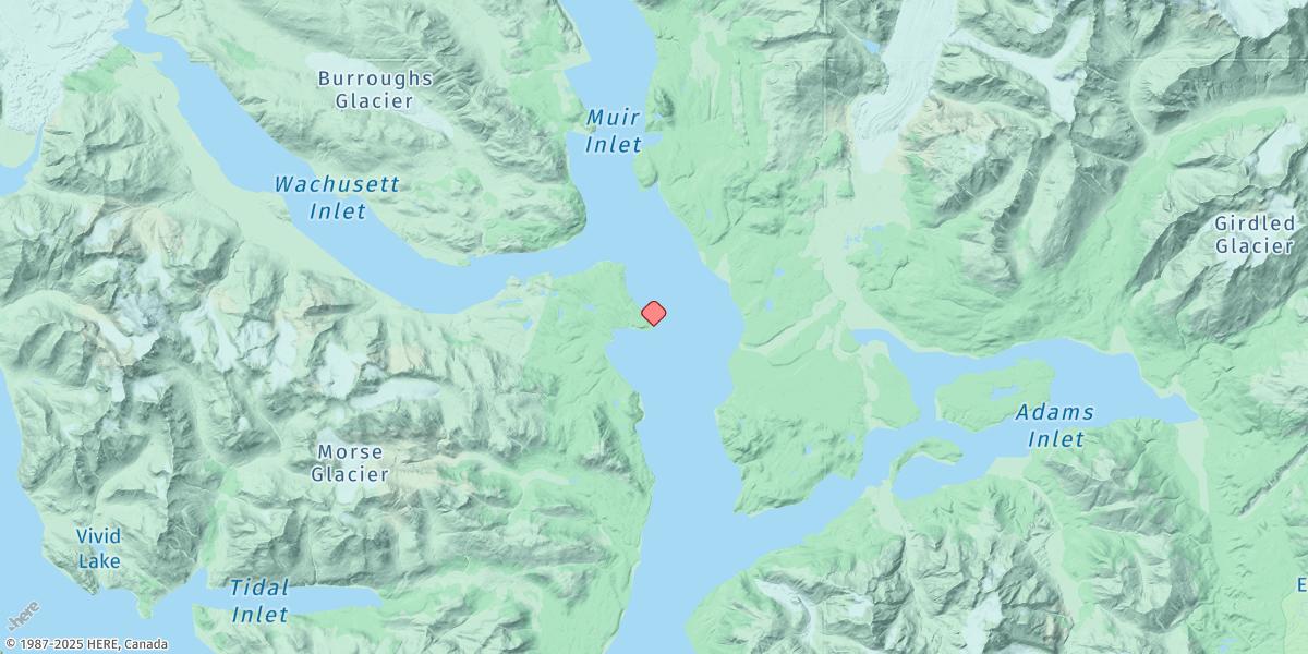 Map of Muir Inlet