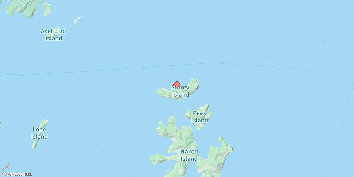 Map of Storey Island (North Side)