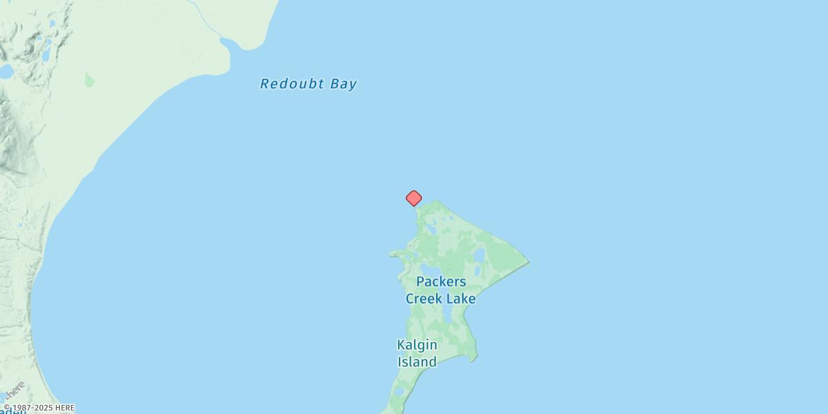 Map of Kalgin Island (North End),  Cook Inlet